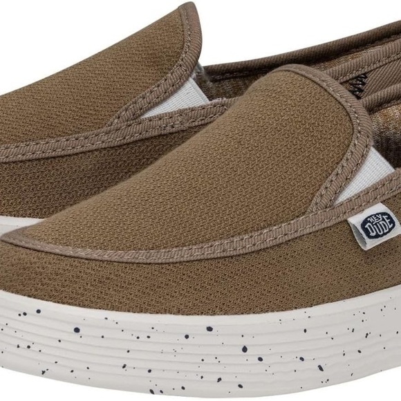 Hey Dude Brown and White Casual Slip-On Loafers - Picture 5 of 15